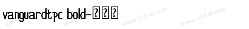 vanguardtpc bold字体转换